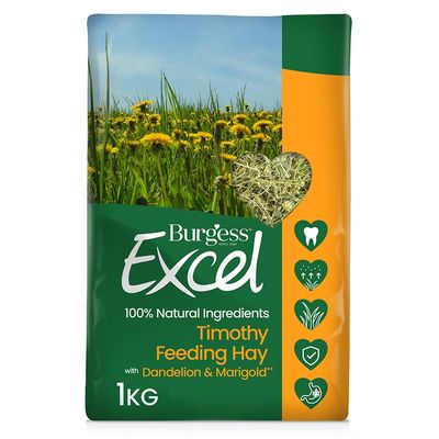 EXCEL HAY WITH DANDELION/MARIGOLD 1KG