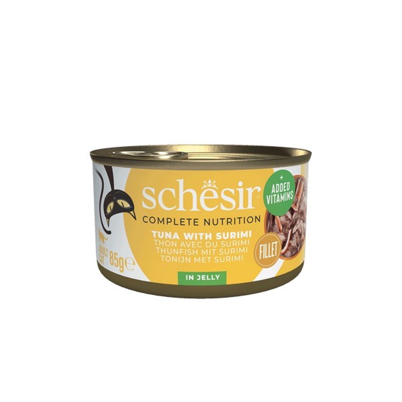 SCHESIR COMPLETE &amp; BALANCED WET CAT FOOD  85g, OPTIONS: Schesir Tuna with Surimi In Jelly Complete and Balanced 85g