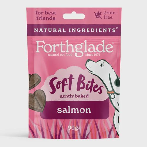 FORTHGLADE SOFT BITE GRAIN FREE SALMON TREATS 90G