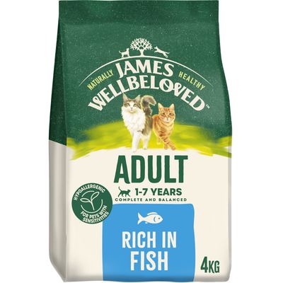 JAMES WELLBELOVED ADULT DRY CAT FOOD (FISH or TURKEY)