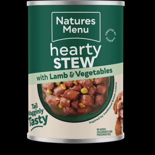 NATURES MENU DOG HEARTY STEW WITH LAMB &amp; VEGETABLES 415G