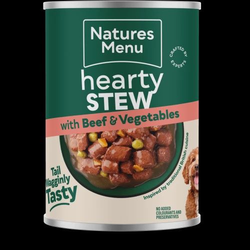 NATURES MENU DOG HEARTY STEW WITH BEEF &amp; VEGETABLES 415G