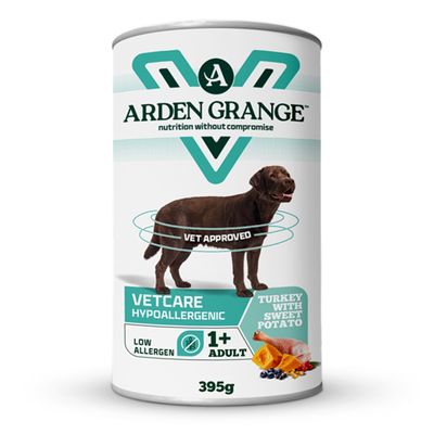 ARDEN GRANGE VETCARE HYPOALLERGENIC (DOG) 395G TIN