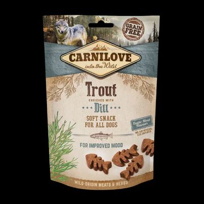 CARNILOVE DOG SEMI MOIST TREATS (TROUT WITH DILL) 200G