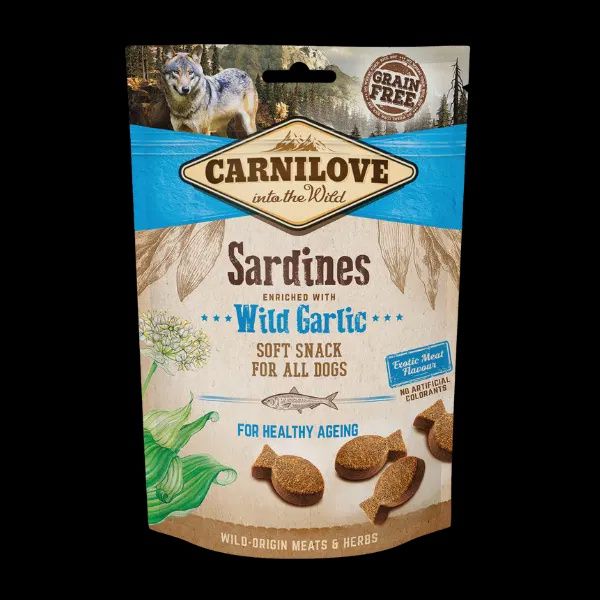 CARNILOVE DOG SEMI MOIST TREATS (SARDINES WITH WILD GARLIC) 200G