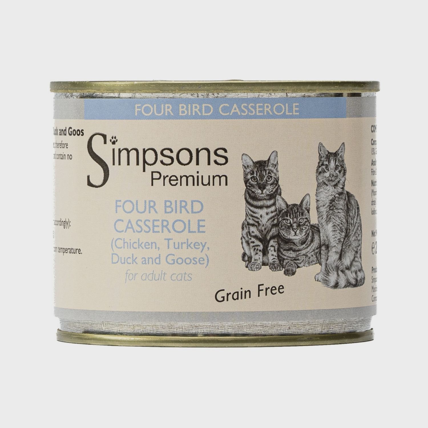 SIMPSONS CAT 200G (FOUR BIRD CASSEROLE)