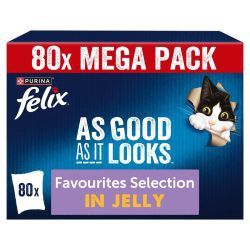 FELIX AGAIL FAVOURITES SELECTION IN JELLY 80PK