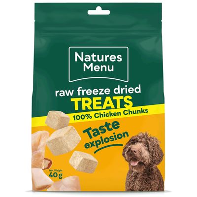 NATURES MENU DOG FREEZE DRIED BITES 40G (CHICKEN)