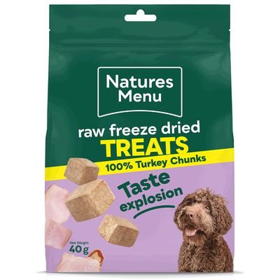 NATURES MENU DOG FREEZE DRIED BITES 40g (TURKEY)