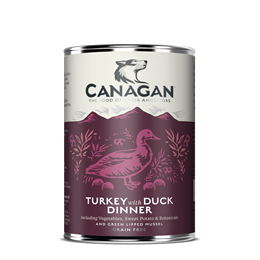 CANAGAN DOG TIN 400G (TURKEY &amp; DUCK DINNER)