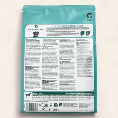 ARDEN GRANGE DOG LIGHT CHICKEN &amp; RICE 2KG