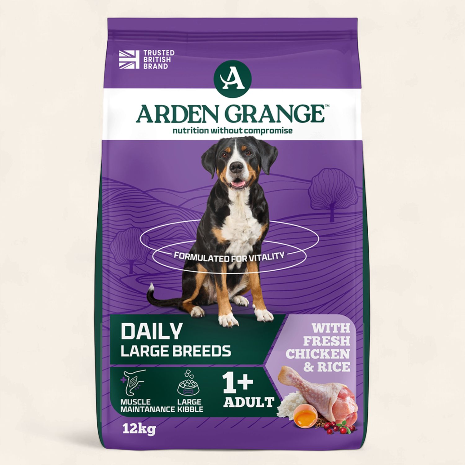 ARDEN GRANGE DOG LARGE BREED CHICKEN &amp; RICE 12KG