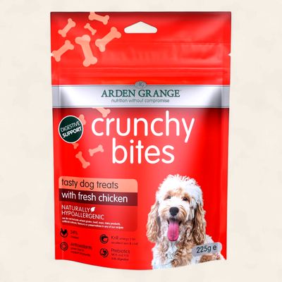 ARDEN GRANGE DOG CRUNCHY BITES CHICKEN