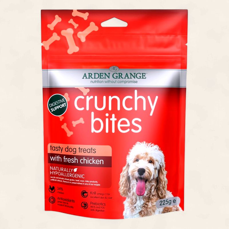 ARDEN GRANGE DOG CRUNCHY BITES CHICKEN