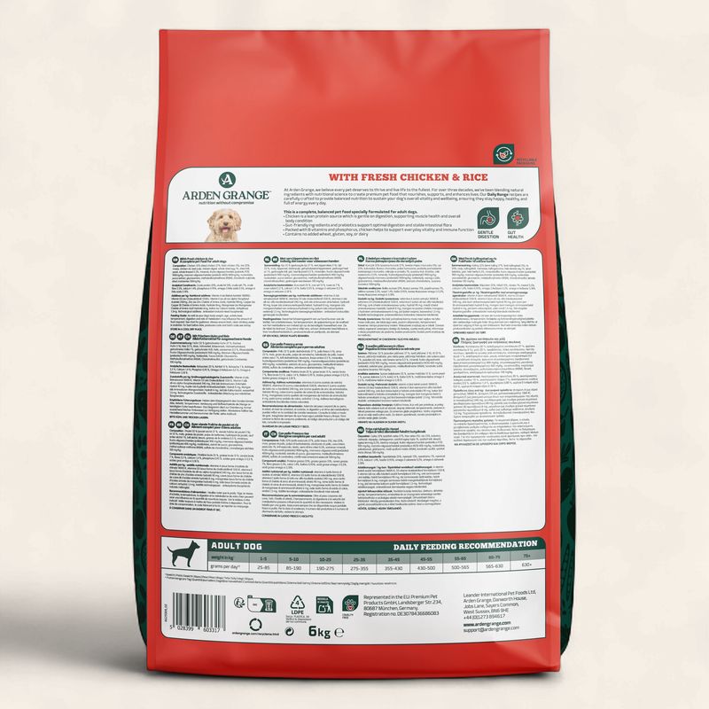 ARDEN GRANGE  DOG ADULT CHICKEN &amp; RICE 6KG