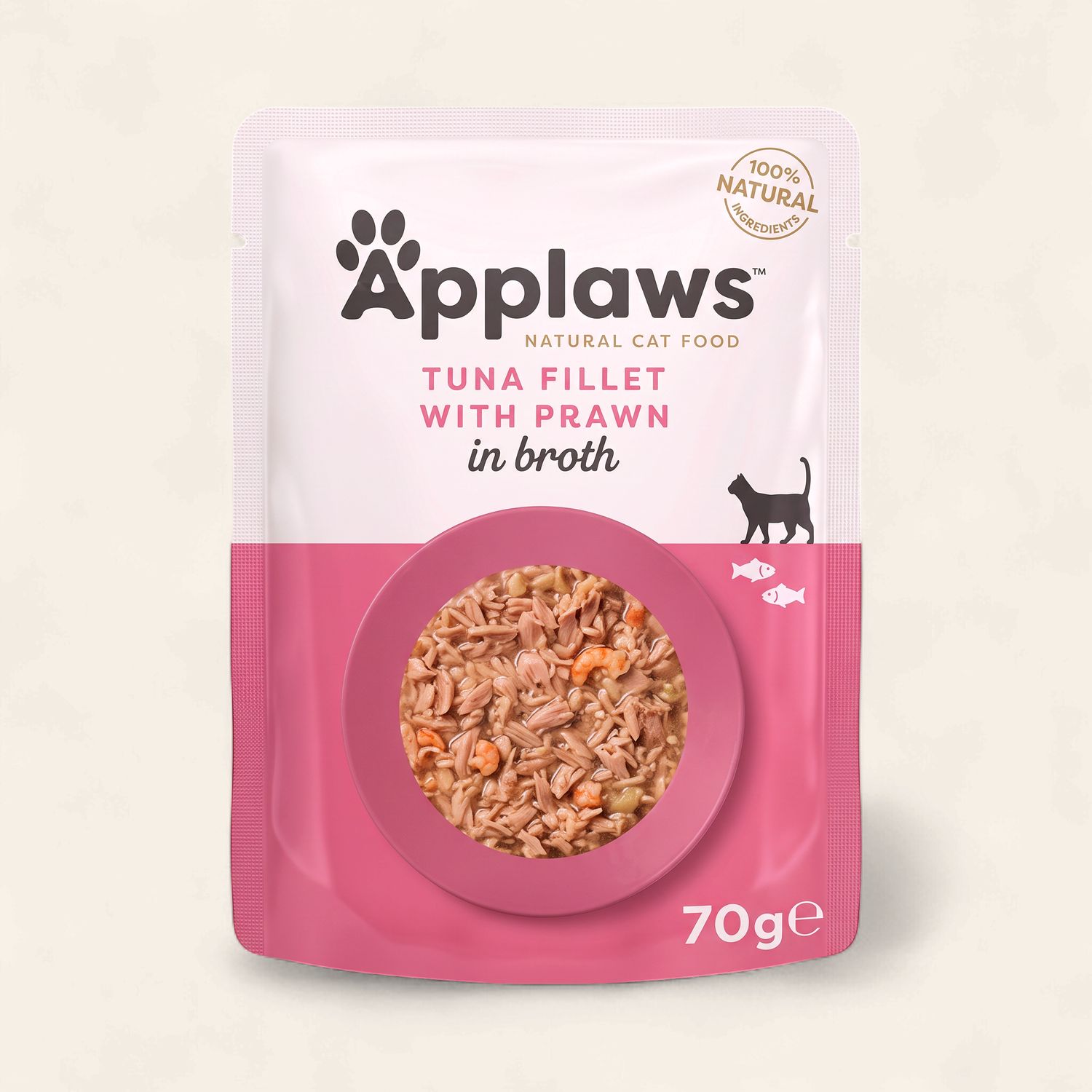 APPLAWS CAT POUCH (BROTH) TUNA &amp; PRAWN 70G