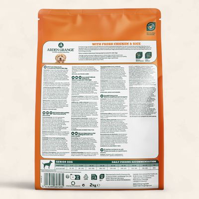 ARDEN GRANGE DOG SENIOR CHICKEN &amp; RICE 2KG