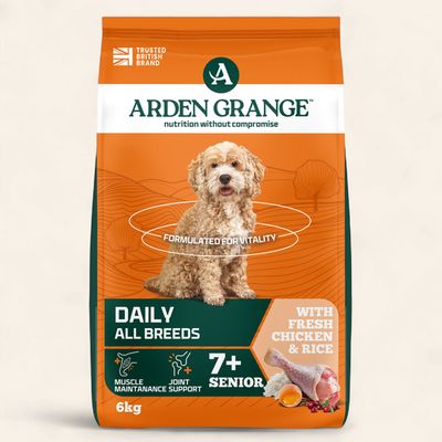 ARDEN GRANGE DOG SENIOR CHICKEN &amp; RICE 6KG