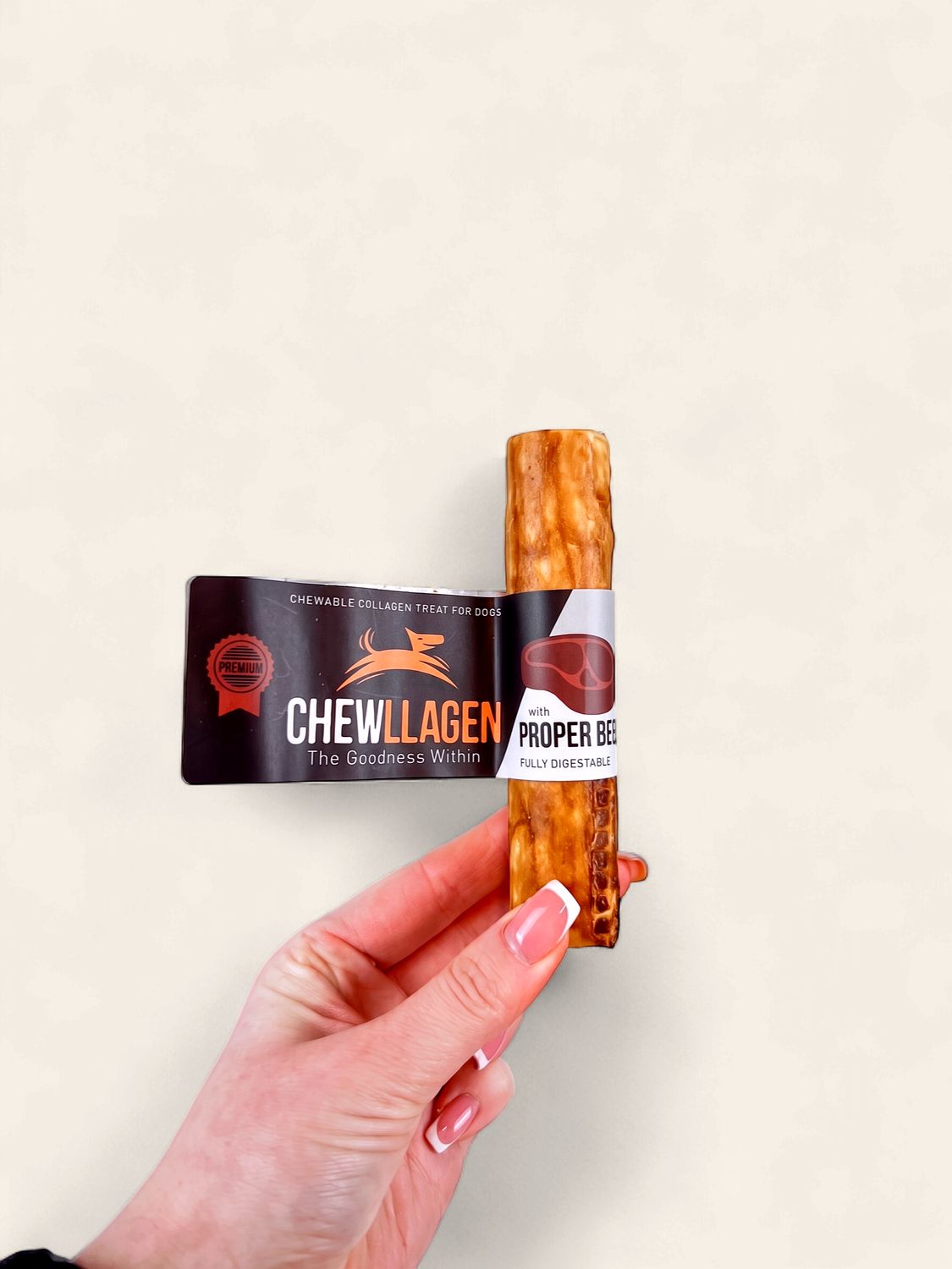 CHEWLLAGEN COLLAGEN ROLL 5" (BEEF)