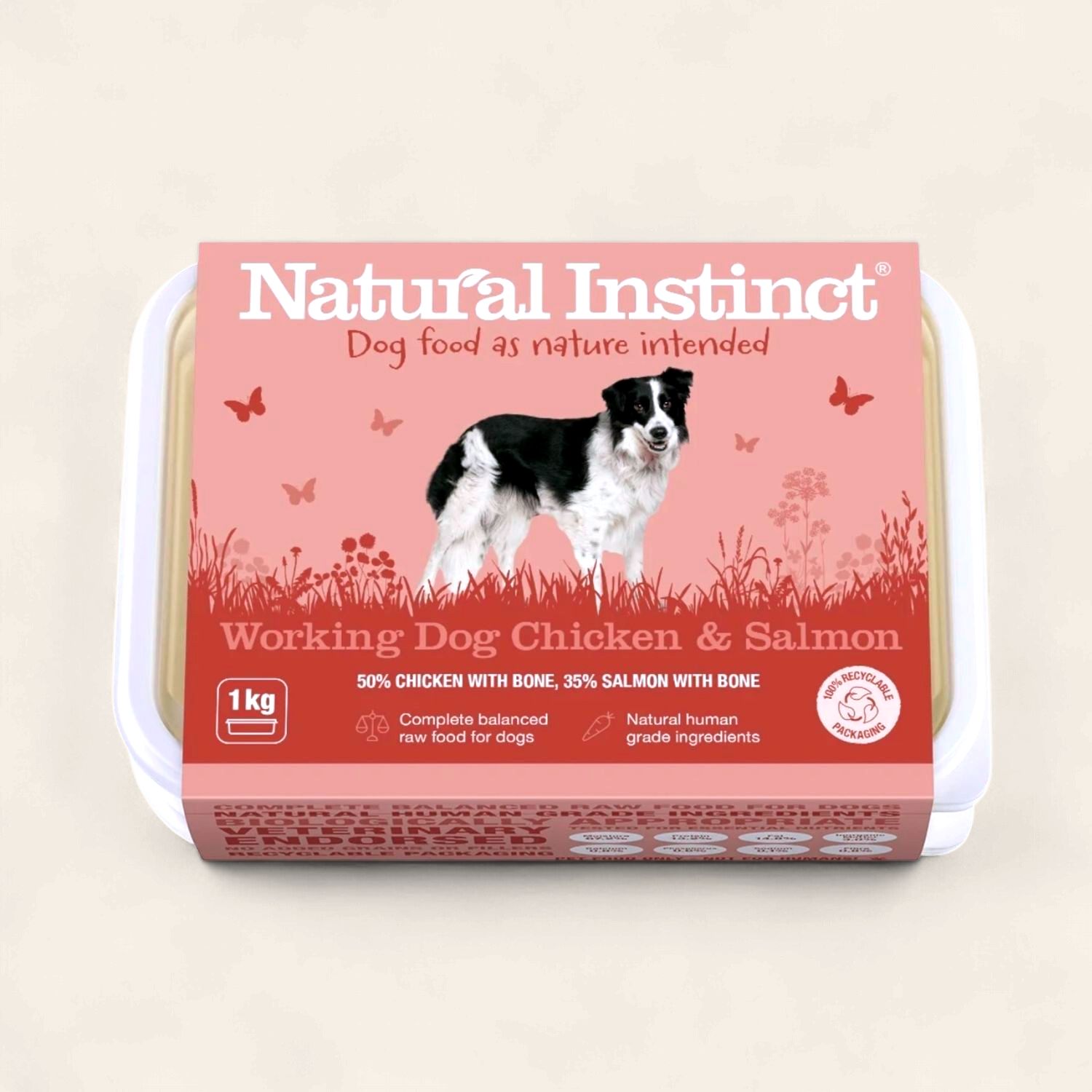 NATURAL INSTINCT WORKING SALMON 2X500G