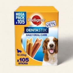 PEDIGREE DENTASTIX MEDIUM 105s