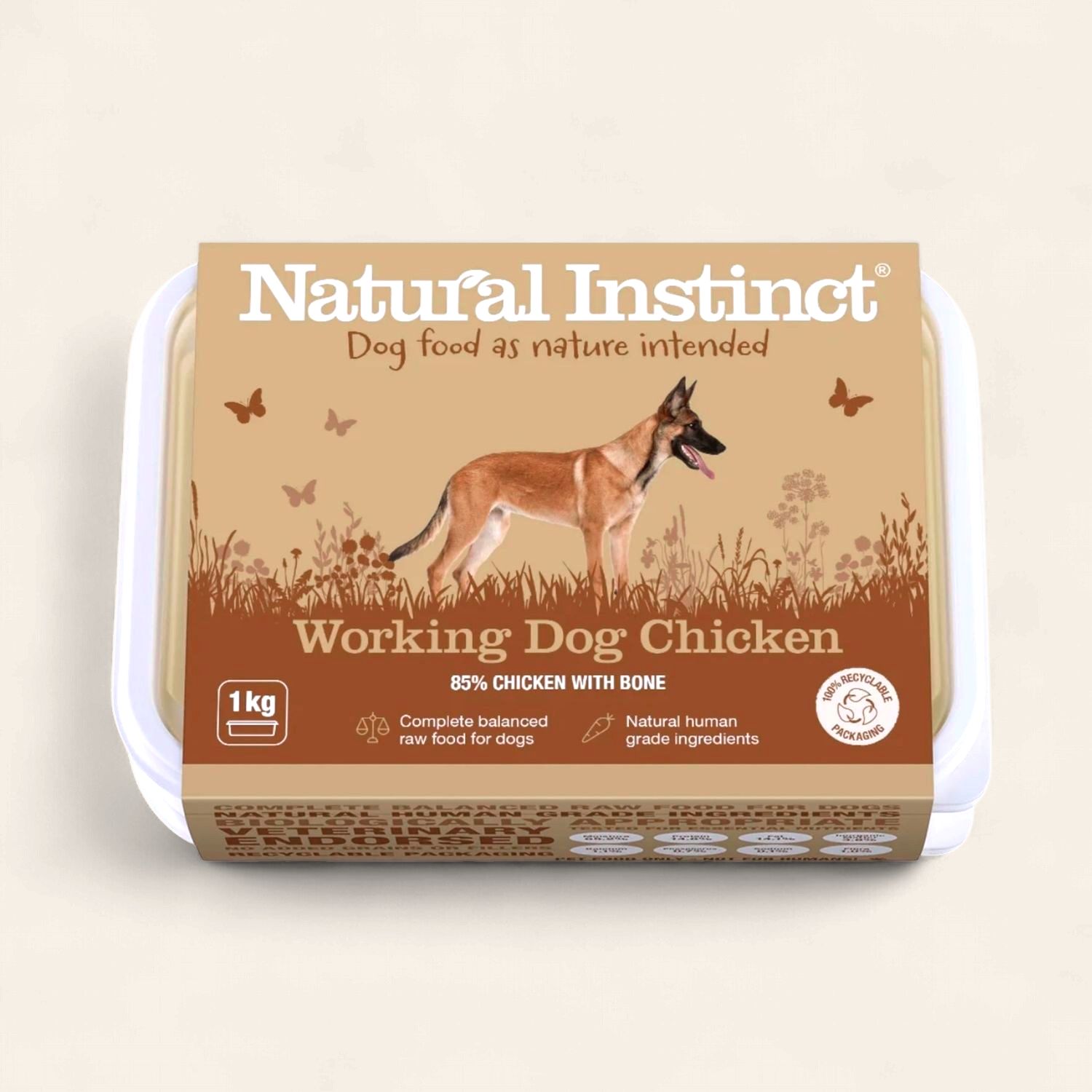 NATURAL INSTINCT WORKING CHICKEN 1KG