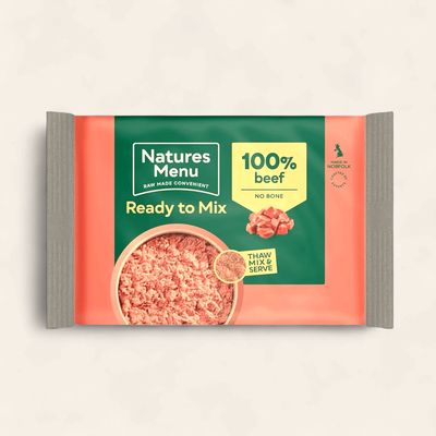 NATURES MENU DOG "READY TO MIX" (BEEF) BLOCK 400G