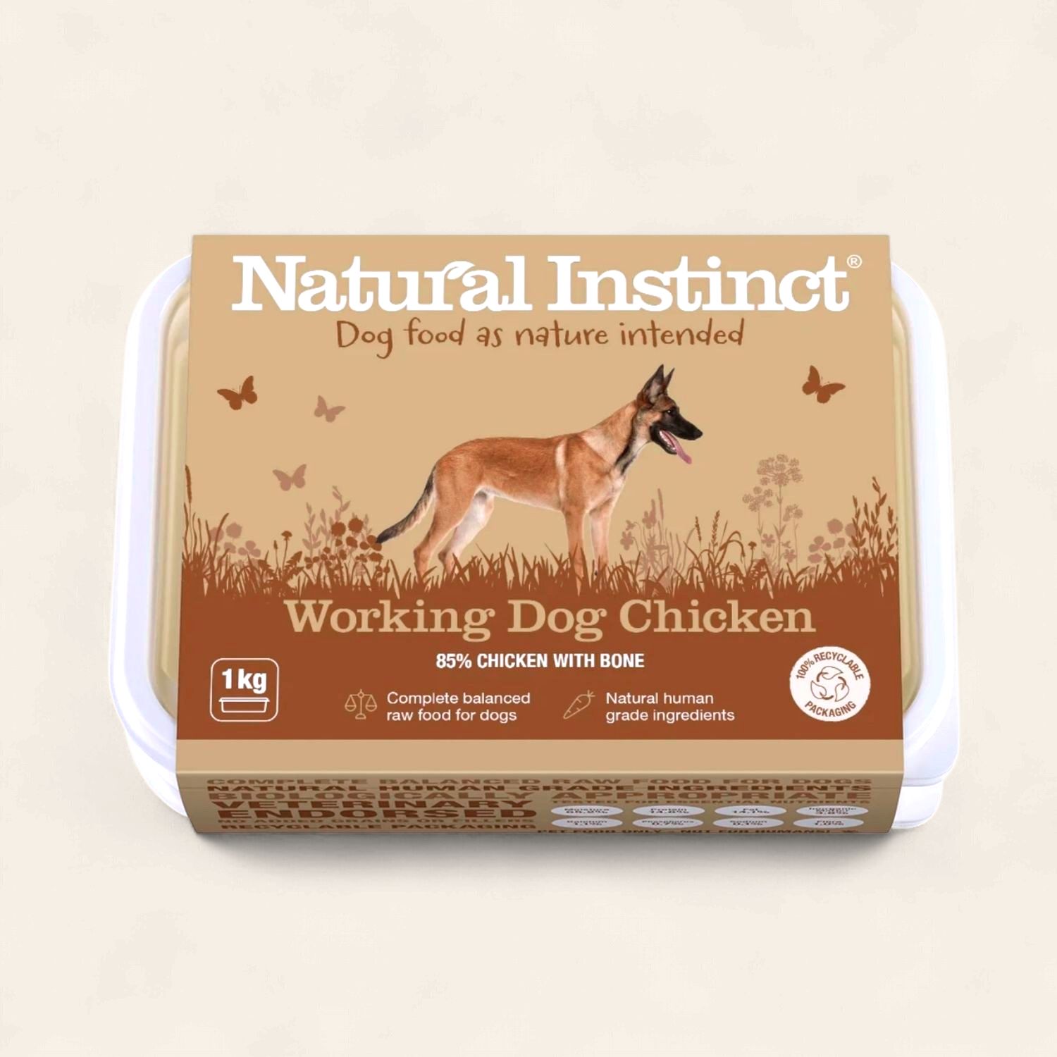NATURAL INSTINCT WORKING CHICKEN 2X500G