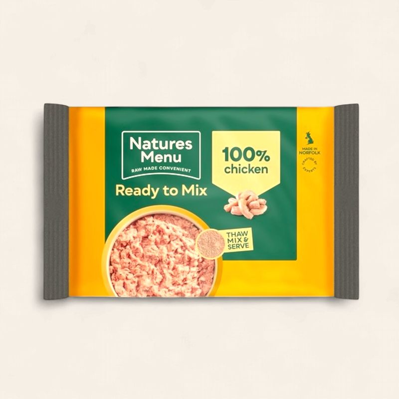 NATURES MENU DOG "READY TO MIX" (CHICKEN) BLOCK 400G