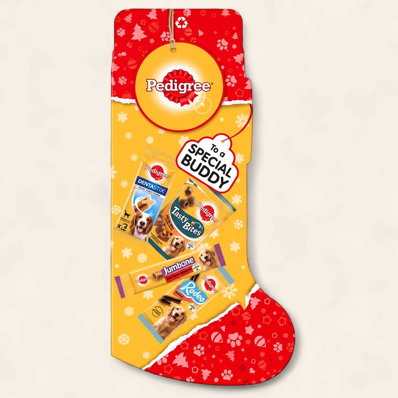 PEDIGREE DOG TREAT CHRISTMAS STOCKING
