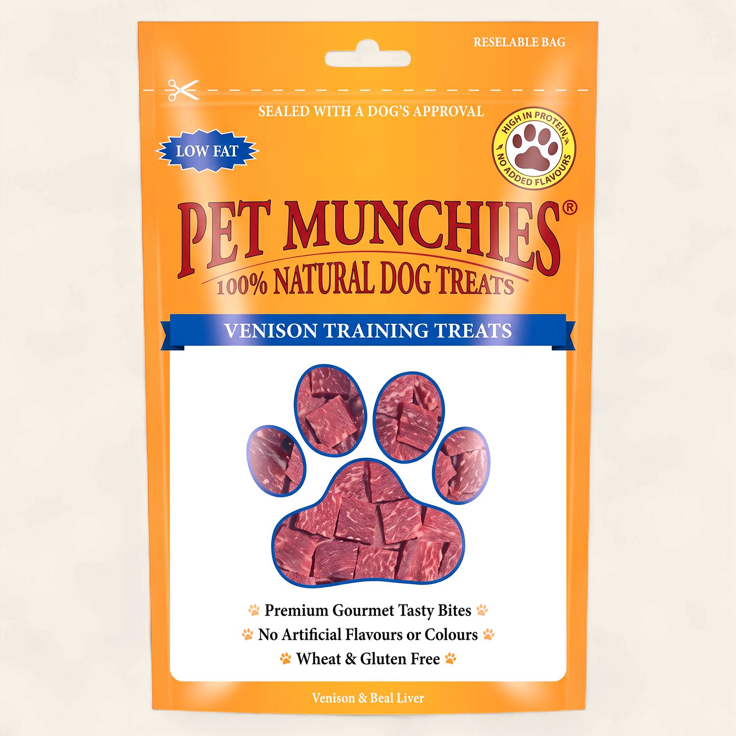 PET MUNCHIES VENISON TREATS 50G