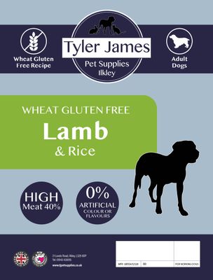 2.5KG TYLER-JAMES GLUTEN FREE ADULT DOG LAMB WITH RICE