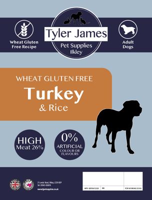 2.5KG TYLER-JAMES GLUTEN FREE ADULT DOG TURKEY WITH RICE
