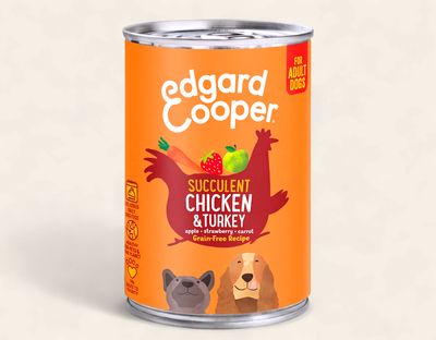 EDGARD COOPER DOG 400G TIN (CHICKEN &amp; TURKEY)