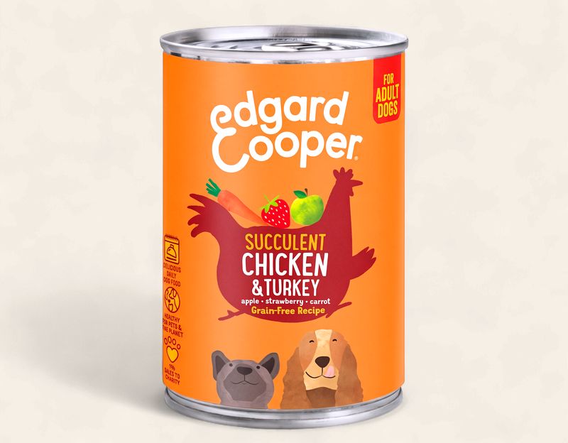 EDGARD COOPER DOG 400G TIN (CHICKEN &amp; TURKEY)