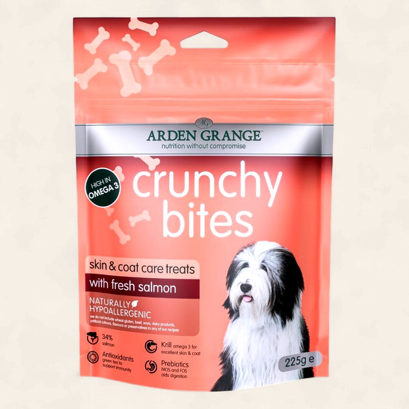 ARDEN GRANGE DOG CRUNCHY BITES SALMON