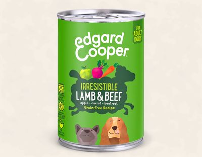 EDGARD COOPER DOG 400G TIN (IRRESTIBLE LAMB &amp; BEEF)