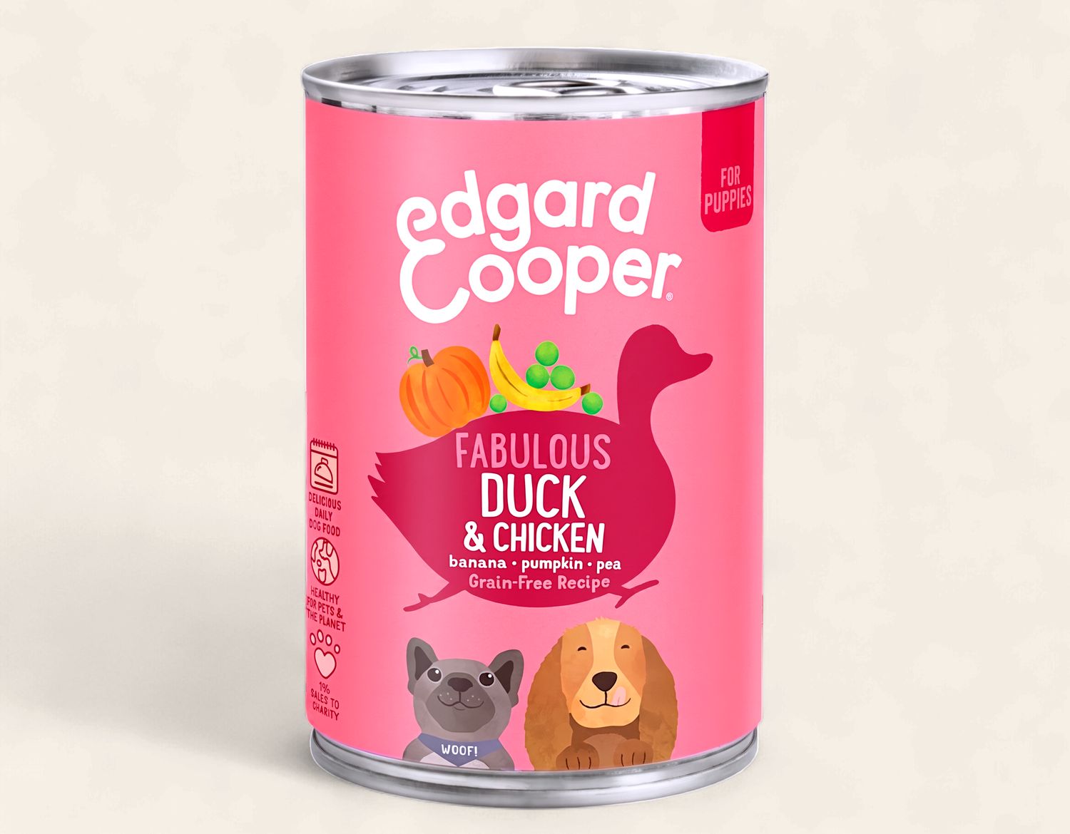 EDGARD COOPER DOG 400G TIN (FABULOUS DUCK &amp; CHICKEN)
