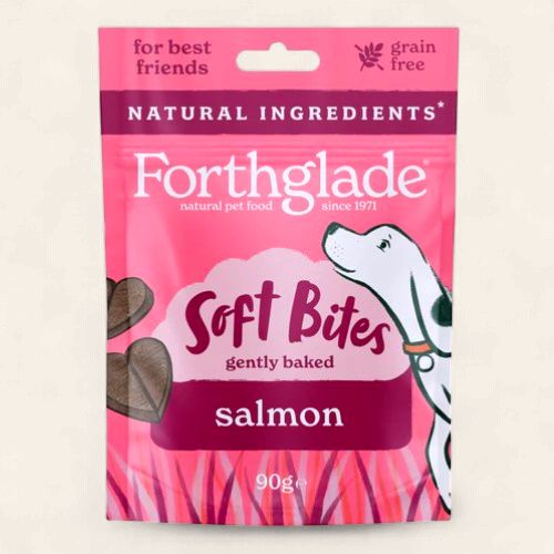 FORTHGLADE SOFT BITE GRAIN FREE SALMON TREATS 90G