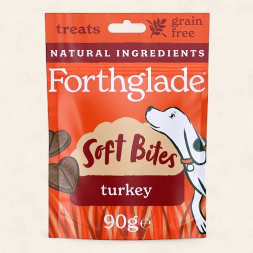 FORTHGLADE SOFT BITE GRAIN FREE TURKEY TREATS 90G
