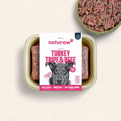 NATURAW FREE RANGE TURKEY, TRIPE &amp; BEEF 500G