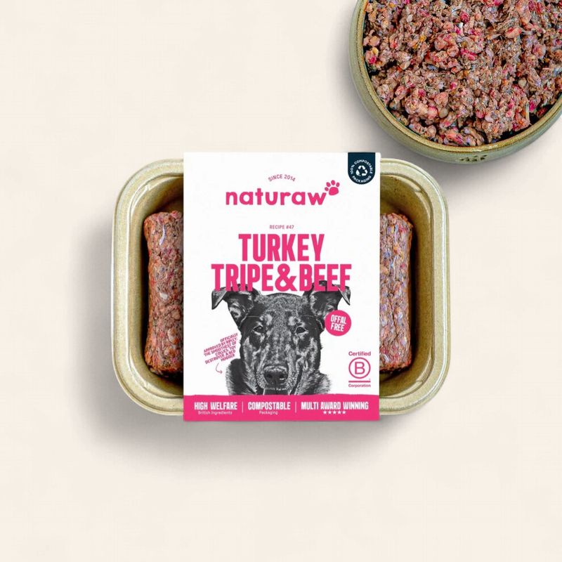 NATURAW FREE RANGE TURKEY, TRIPE &amp; BEEF 500G