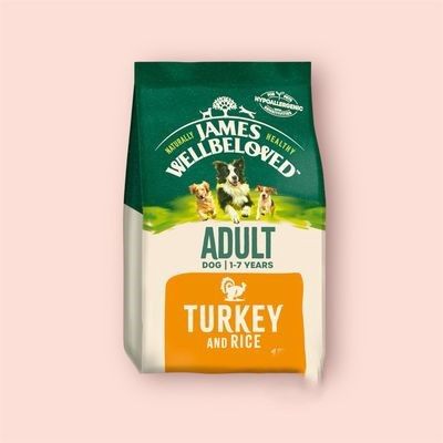 JAMES WELLBELOVED ADULT DOG FOOD (TURKEY &amp; RICE), OPTIONS: JAMES WELLBELOVED ADULT DOG TURKEY &amp; RICE 2KG