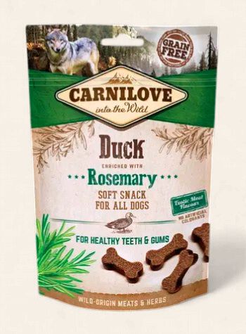CARNILOVE DOG SEMI MOIST TREATS (DUCK WITH ROSEMARY) 200G