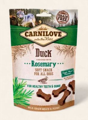 CARNILOVE DOG SEMI MOIST TREATS (DUCK WITH ROSEMARY) 200G