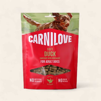 CARNILOVE DOG SEMI MOIST TREATS (DUCK WITH ROSEMARY) 200G