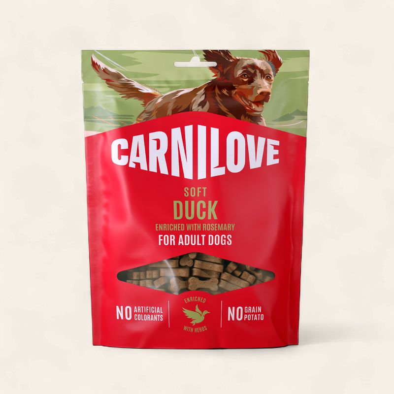 CARNILOVE DOG SEMI MOIST TREATS (DUCK WITH ROSEMARY) 200G