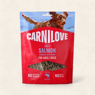 CARNILOVE DOG SEMI MOIST TREATS (SALMON WITH THYME) 200G