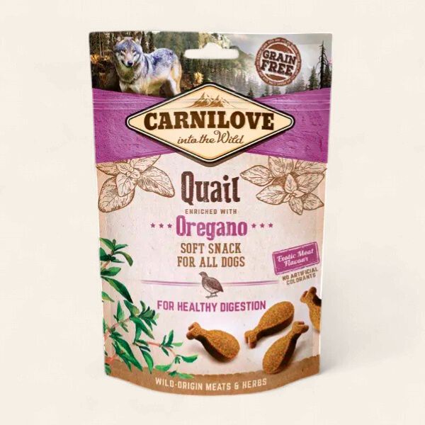 CARNILOVE DOG SEMI MOIST TREATS (QUAIL WITH OREGANO) 200G