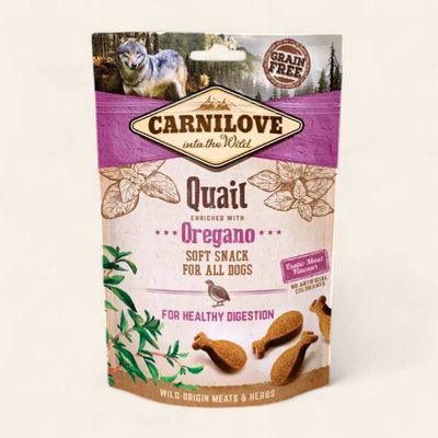 CARNILOVE DOG SEMI MOIST TREATS (QUAIL WITH OREGANO) 200G